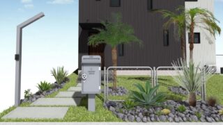 どうも！！
奈良のｉｃｈｉｋａガーデンデザインです

 
10月4日で会社設立1周年を迎えることが出来ました。
あっという間の1年でした。
2年目も頑張ります( •̀ᄇ• ́)ﻭ✧
 

◆ーーーーーーーーーーーーーーーーーー◆
CADイメージパース　
アメリカンスタイルのプランです♪
◆ーーーーーーーーーーーーーーーーーー◆
 
 
今回はアメリカンスタイルの外構プランをCADで作成したイメージパースです。
宅配ボックスは美濃クラフトという表札メーカーから発売されている商品です。
こんな宅配ボックスならアメリカンスタイルにもマッチしますね♪
アメリカンフェンスも設置してプライベート空間と区切りをつけます。
 
 
アガベやフェニックスを植えてロックガーデンに。
 
 
ｉｃｈｉｋａガーデンデザインではこんな感じでイメージパースを使ってプラン提案もしています。
 
出来るだけわかりやすいパースの作成を心がけています
いつもお客様にもとても喜んでいただけます
 
 
ｉｃｈｉｋａガーデンデザインはお客様にお喜びいただける
『ものづくり』を目指しています！！
 
 
#ｉｃｈｉｋａガーデンデザイン
#奈良外構#新築外構#リフォーム
#ドライガーデン
#ロックガーデン
#アガベ #アメリカンフェンス
#宅配ボックス
#素敵な庭づくり#快適な暮らし
#居心地が良い暮らし
#明るい毎日#マイホーム
#ガーデンデザイン#qol
#庭づくりはｉｃｈｉｋａにおまかせ
#CADパース